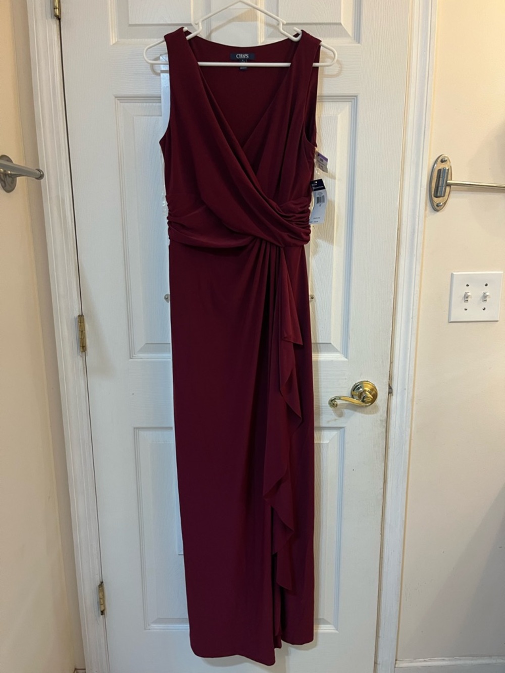 NWT Chaps evening gown in burgundy size 12